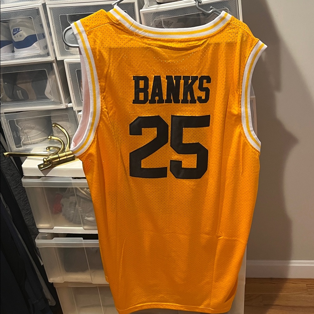 Yellow Bel-Air Academy Basketball Jersey - Picture 3 of 4